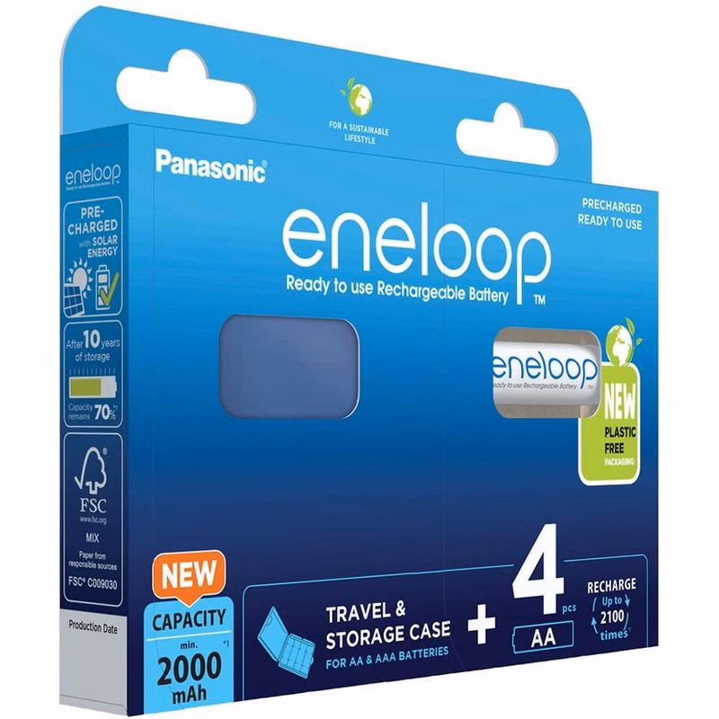 PANASONIC HR6 AA 3MCCEC/4BE ENELOOP CASE N, 2000 mAh (Blister 4ks)