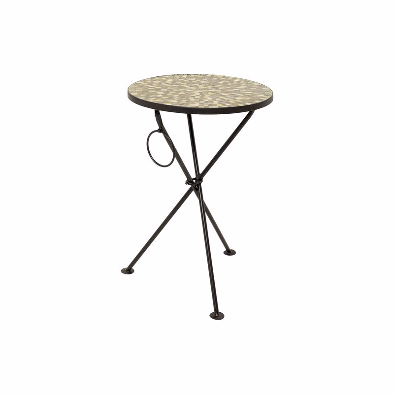Clack Mosaic príručný stolík olivový Ø35 cm