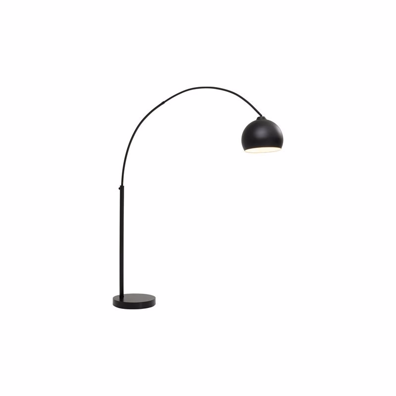 Deal stojaca lampa čierna 175 cm
