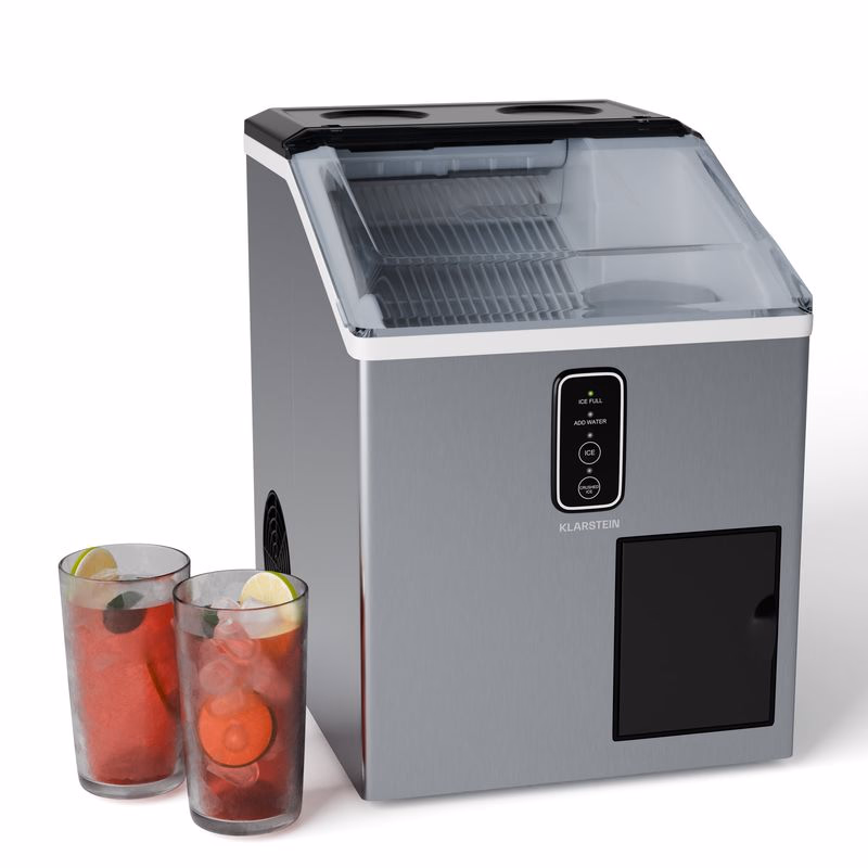 Klarstein Bullet Ice výrobník ľadu, 15 kg ľadu denne, Bullet & drvený ľad, Nehrdzavejúca oceľ