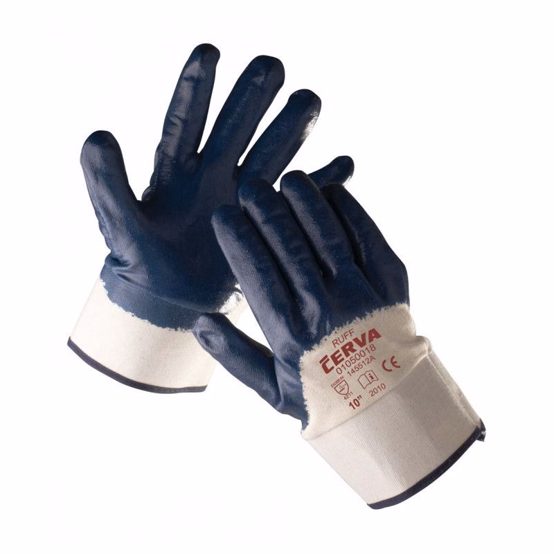 RUFF rukavice polomáčané v nitrile - 9