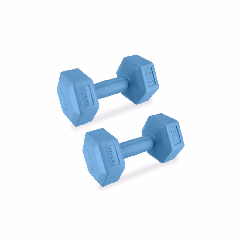 Set závažia SPOKEY MONSTER BLUE HEXA 2x 2 kg