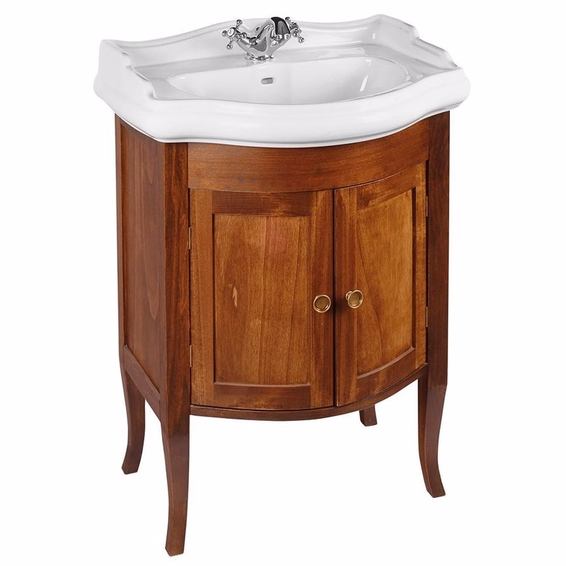 SAPHO - RETRO umývadlová skrinka 60x80x45cm, buk 735140