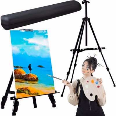 MG Painting Easel maliarsky stojan 77 - 160 cm, čierny