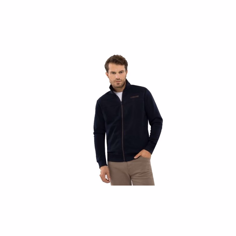 Pánska mikina so zipsom VOLCANO B-LENOX-600-NAVY