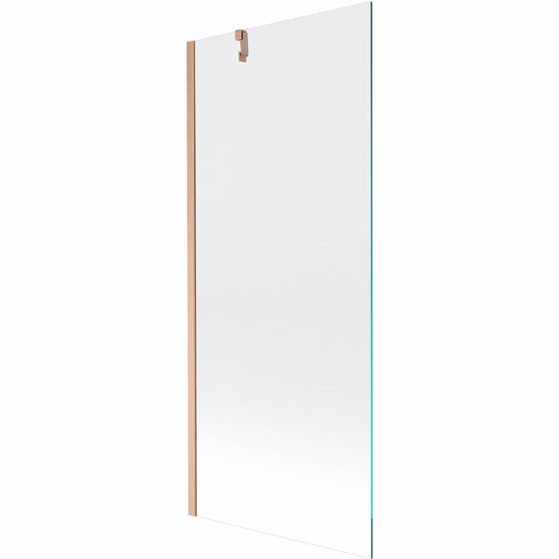 MEXEN/S - Next vaňová zástena FIX 80 x 150, transparent, meď kartáčovaná 895-080-000-00-00-65