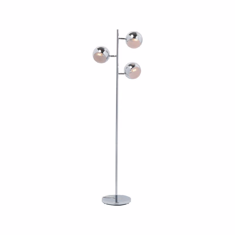 Calotta Chrome stojaca lampa strieborná