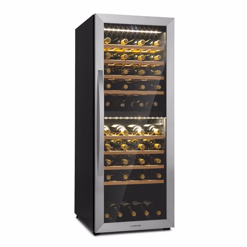 Klarstein Vinamour 77 Duo, vinotéka, 191 l, 5-20°C, 2 zóny