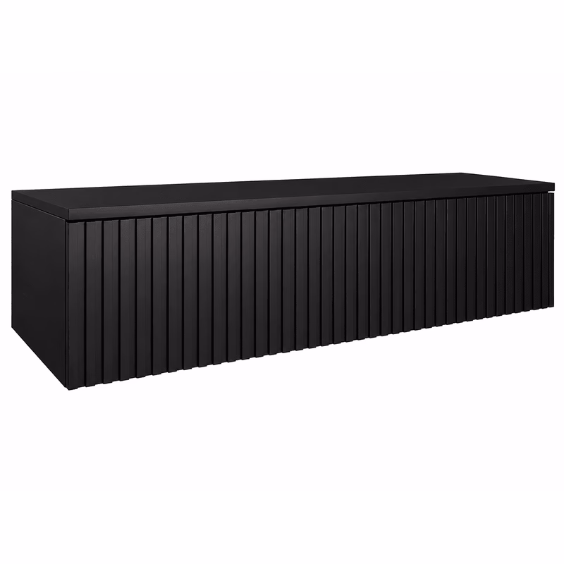 Elvisia Skrinka pod umývadlo s doskou LORE Black | 120 cm