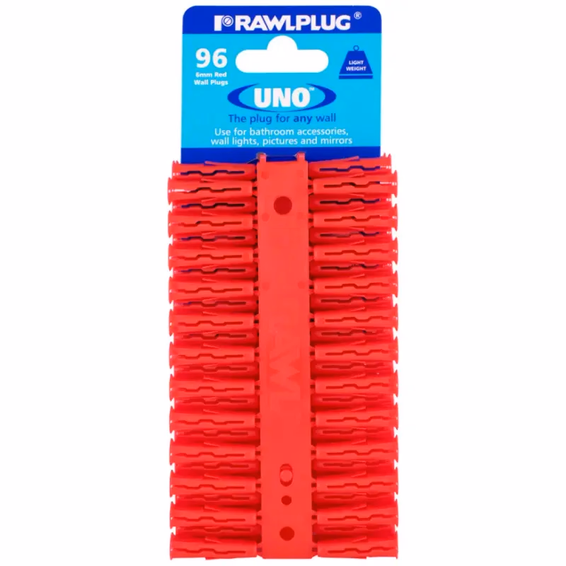 Hmoždinka univerzálna UNO RED 6x28 mm (96 ks)