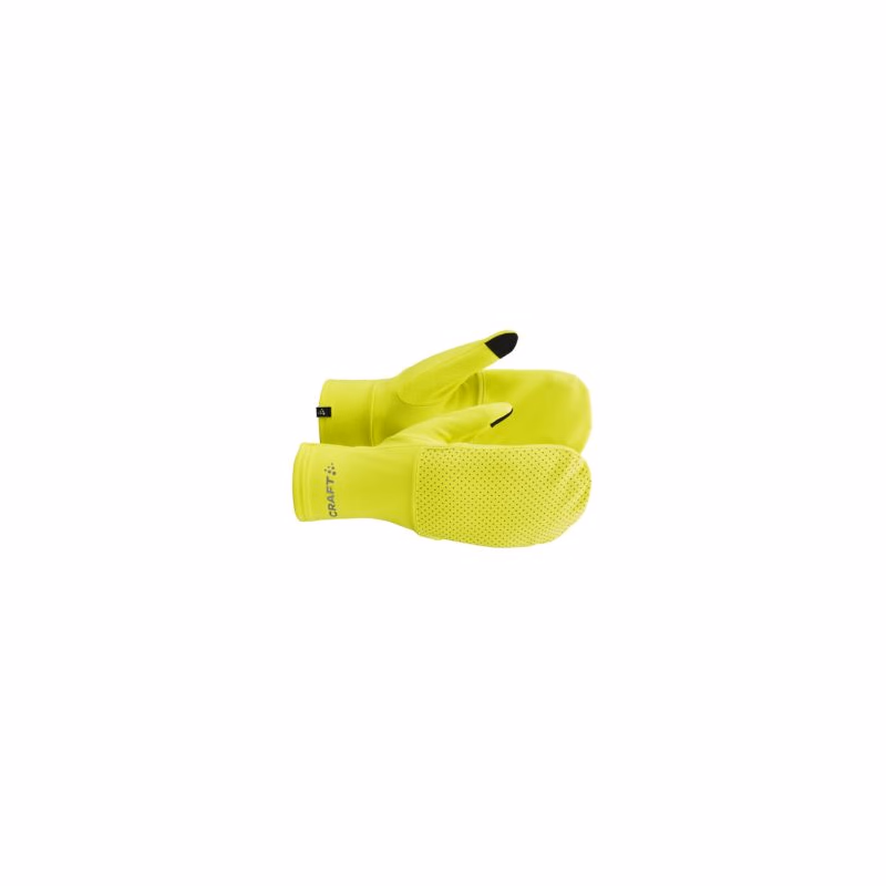 Bežecké rukavice CRAFT LUMEN FLEECE HYBRID GLOVE 2-851000-Yellow