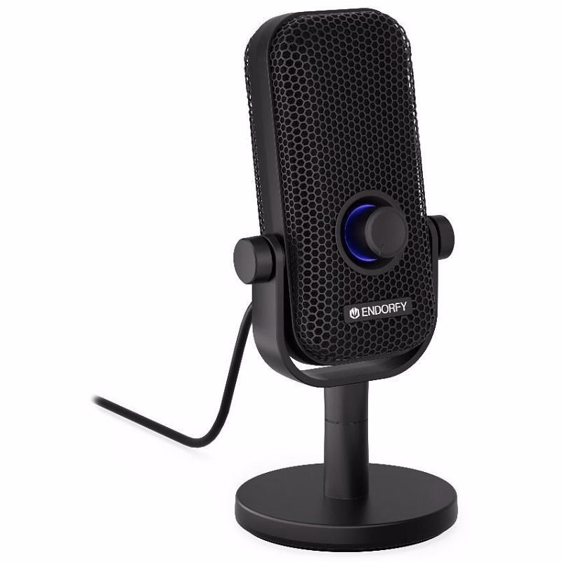 Endorfy mikrofón Solum Voice S/ drôtový / RGB podsvietenie / pop-up filter / 3,5 mm jack / USB-C / čierny