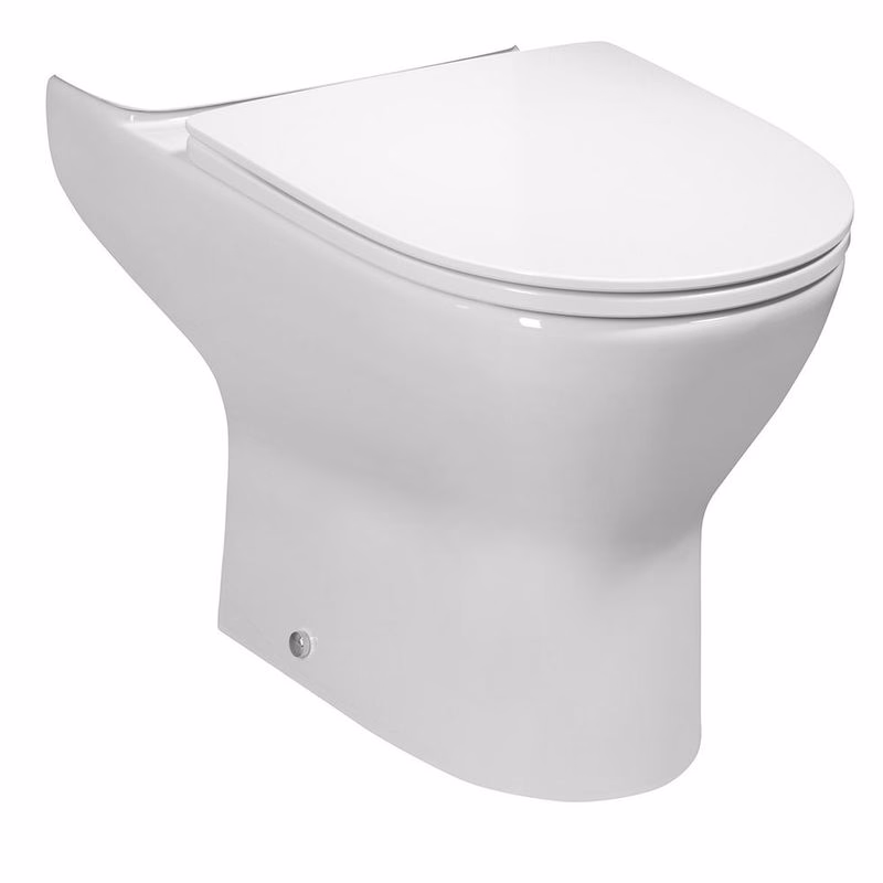Bruckner - DARIO WC misa pre kombi, Rimless. 62,5x36cm, spodný/zadný odpad, biela 201.401.4