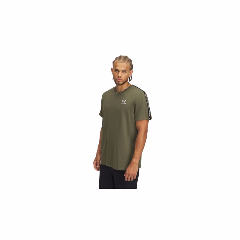 Pánske tričko s krátkym rukávom UNDER ARMOUR UA Icon HWT Tee Taping-GRN