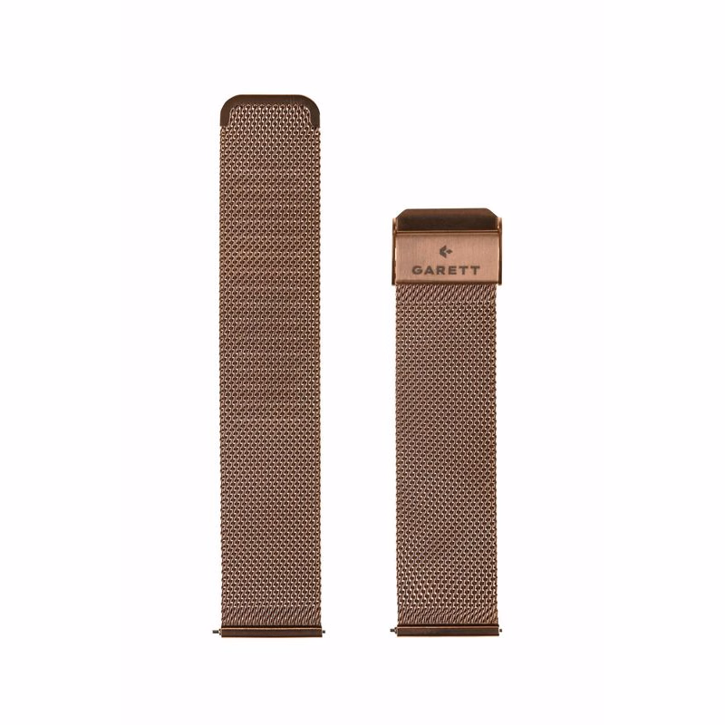 Garett univerzálny remienok 22 mm, zlatý kovový, typ Mesh