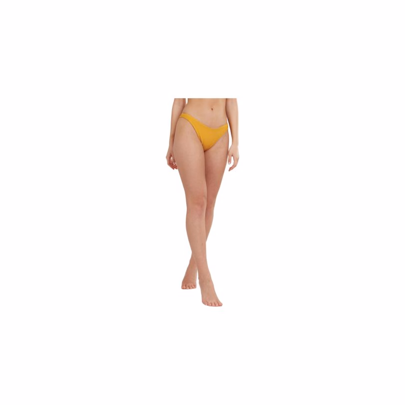 Dámske plavky spodný diel FUNDANGO Madison High Cut Bottoms-235-dirt yellow