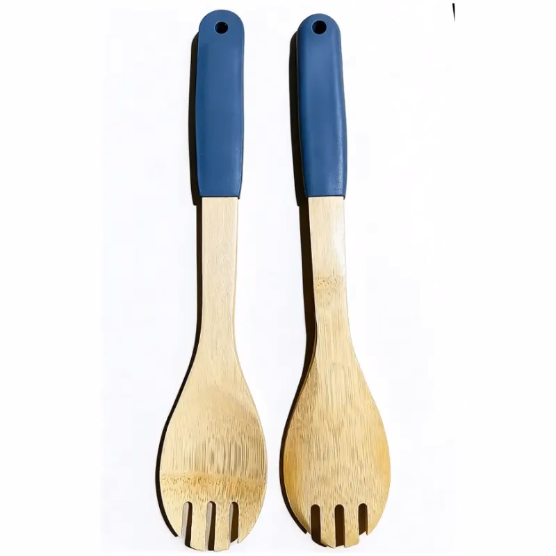 Lyžica so zúbkami bambus sivá rukoväť 32*6cm ut03632bs20