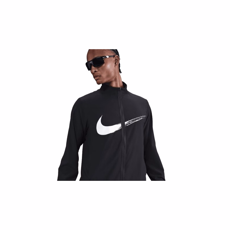 Pánska tréningová bunda NIKE M NK DF FORM JKT GFX BLACK WHITE