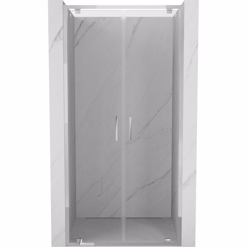 MEXEN - Exo sprchové dvere krídlové 90, transparent, chróm 8182-090-000-01-00