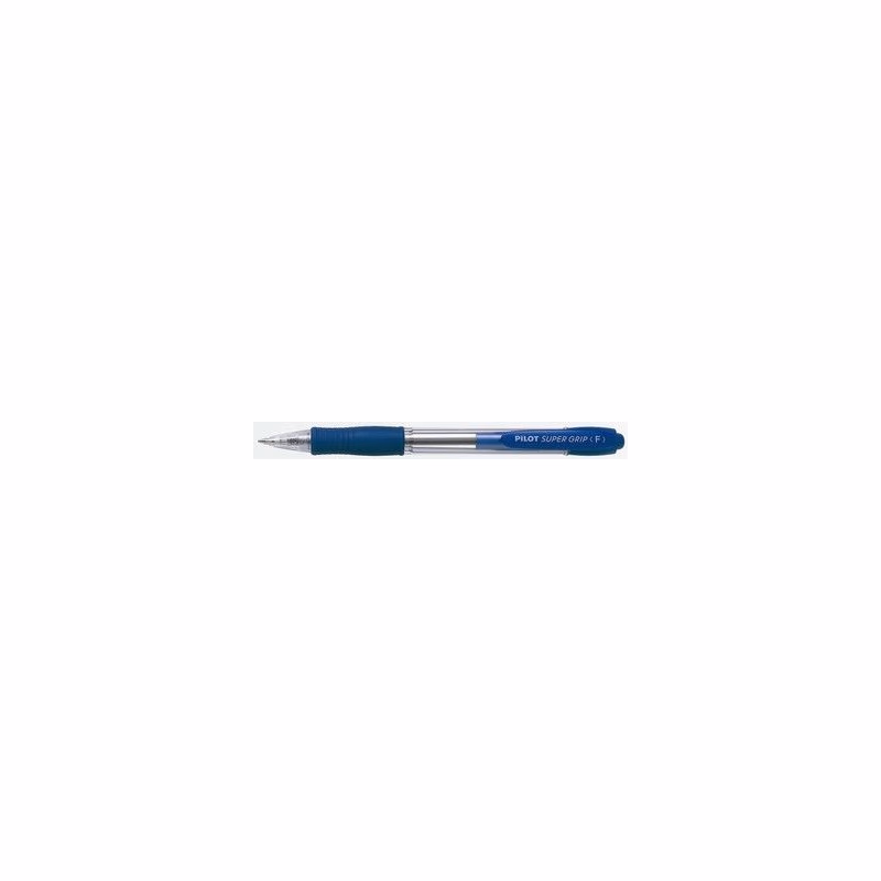 Guľôčkové pero Pilot super grip 0,7mm modré / náplň 2110 telo číre