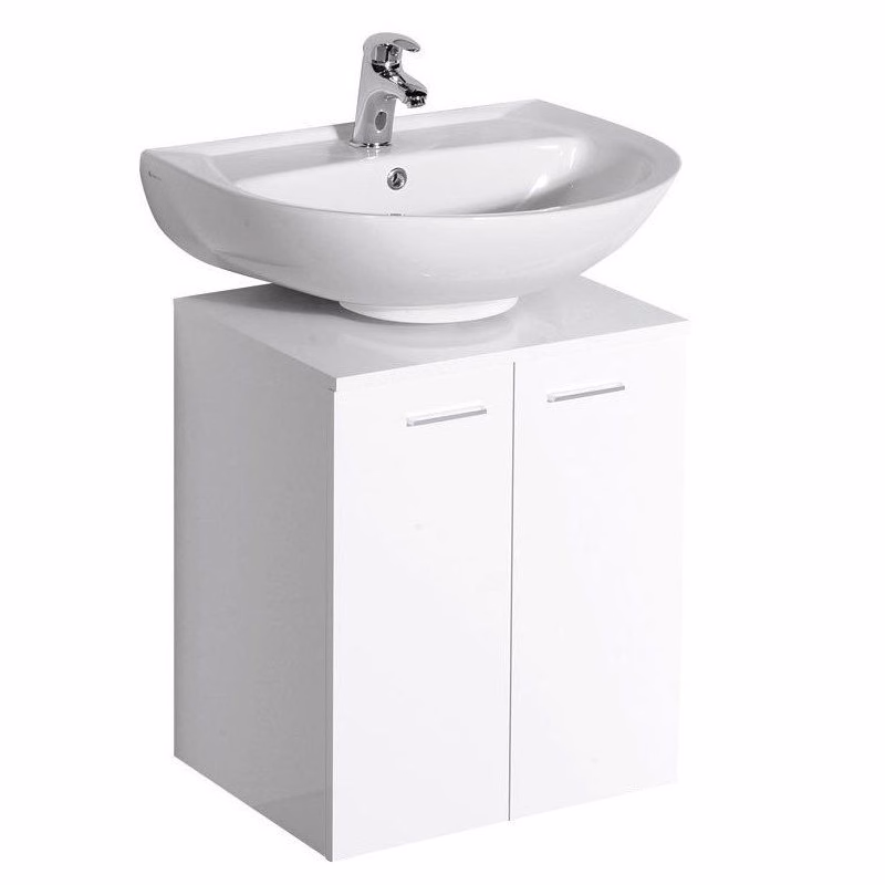 AQUALINE - DINO skrinka pod umývadlo 50x30x50cm, biela 57030