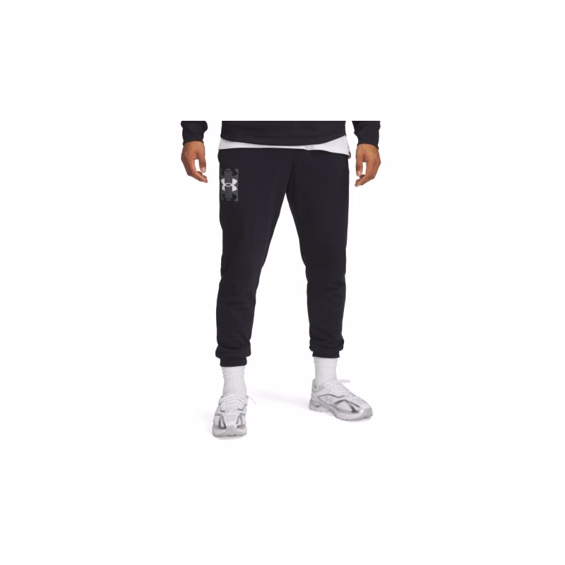 Pánske tepláky UNDER ARMOUR UA Rival Terry Logo JoggerQ2-BLK