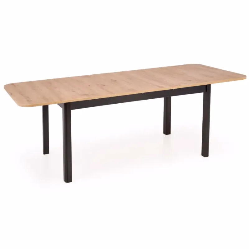 Rozkladací stôl Florian 141/219x80cm doska/MDF – Dub Artisan/Čierna