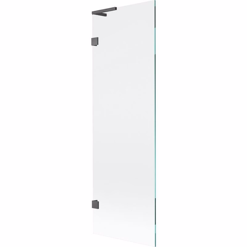 MEXEN/S - Lunar L vaňová zástena FIX 60 x 150, transparent, grafit kartáčovaná 897L-060-000-66-00