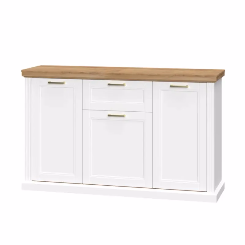 Komoda Tara K3K1F WHITE/pacific walnut