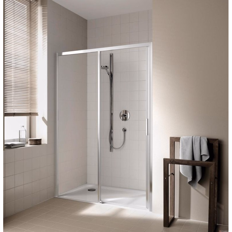 Kermi Posuvné dvere Cada XS D2L 1200x2000 1160-1210 STR.LESK číre+Clean CKD2L12020VPK