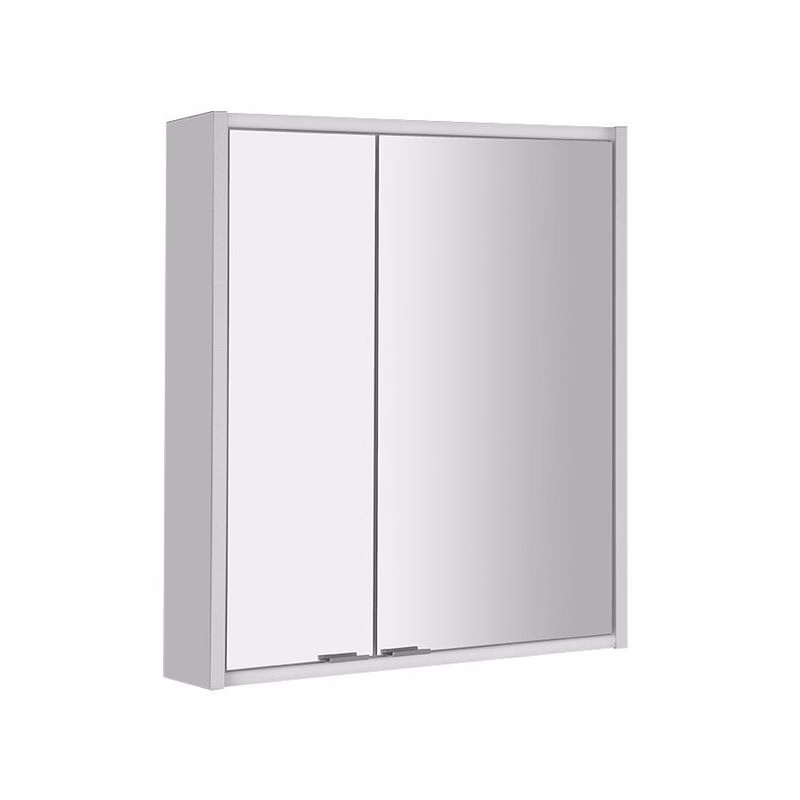 SAPHO - BATU zrkadlová galerka 60x71x155cm, 2x LED osvetlenie, biela biela 1141120