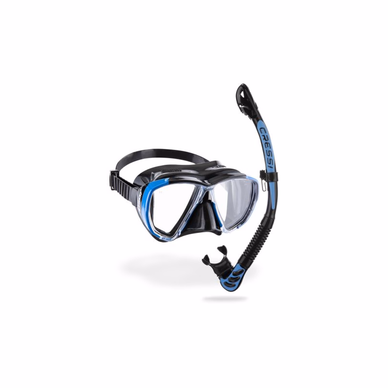 Potápačský šnorchlovací set CRESSI BIG EYES EVOLUTION+ALPHA UD COMBO BLACK BLUE