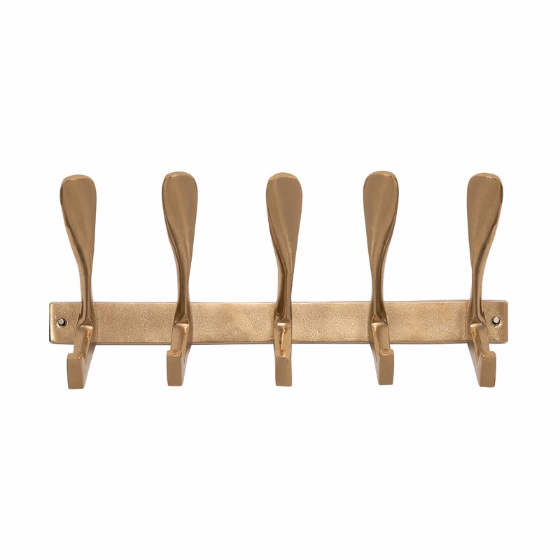 Spoon nástenný vešiak zlatý 43 cm