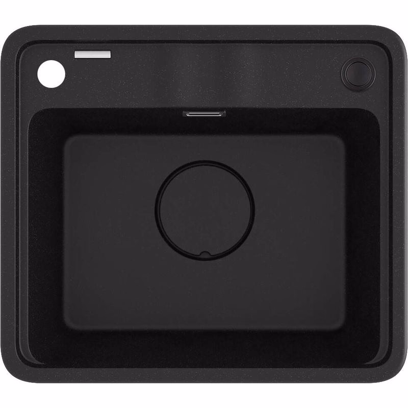 DEANTE DEANTE - Momi metallic graphite Granitový drez, 1-bowl ZKM_G103
