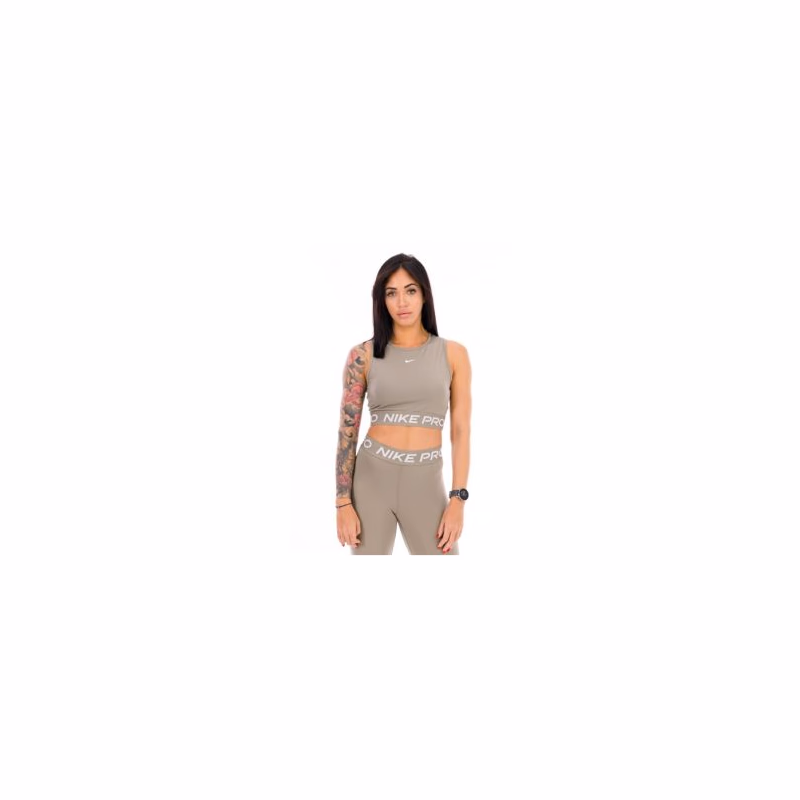 Dámske tréningové tielko NIKE PRO DF 365 CROP TANK-320-Beige