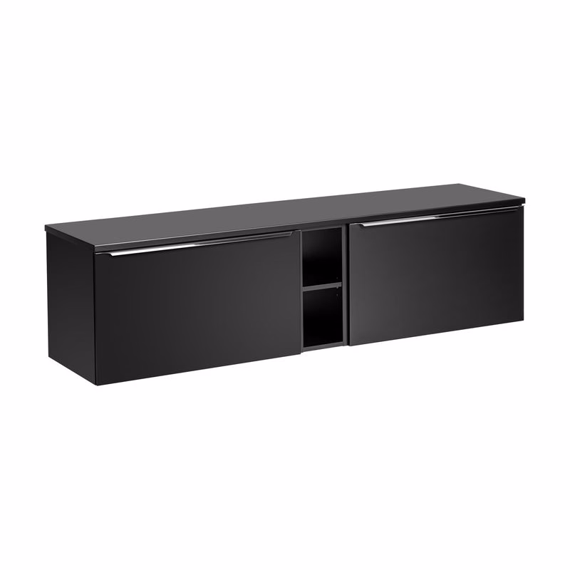 ArtCom Kúpeľňová skrinka s doskou SANTA FE Black D180/1 | 180 cm