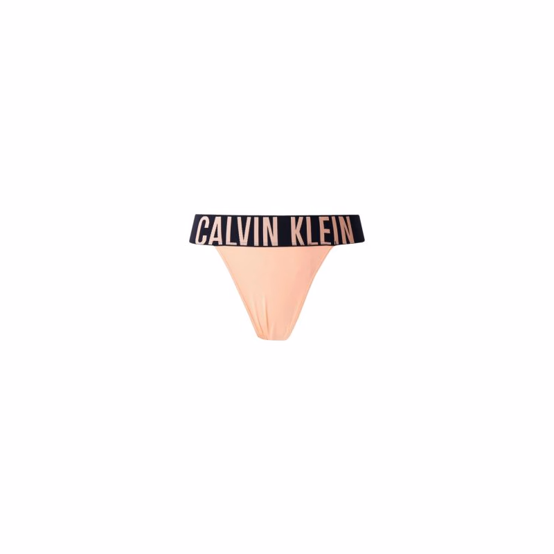 Dámske nohavičky CALVIN KLEIN HIGH LEG THONG-Papaya Punch