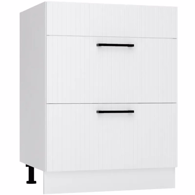 Skrinka do kuchyne  Kate d60pc s/2 zasl biely hrášok