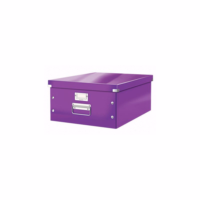 LEITZ Univerzálna krabica Click&Store, veľkosť L (A3), purpurová