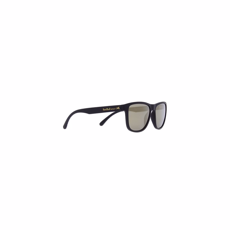 Slnečné okuliare RED BULL SPECT MARSH-004P, matt soft touch black, smoke with light gold mirror, CAT 3, 55-16-1