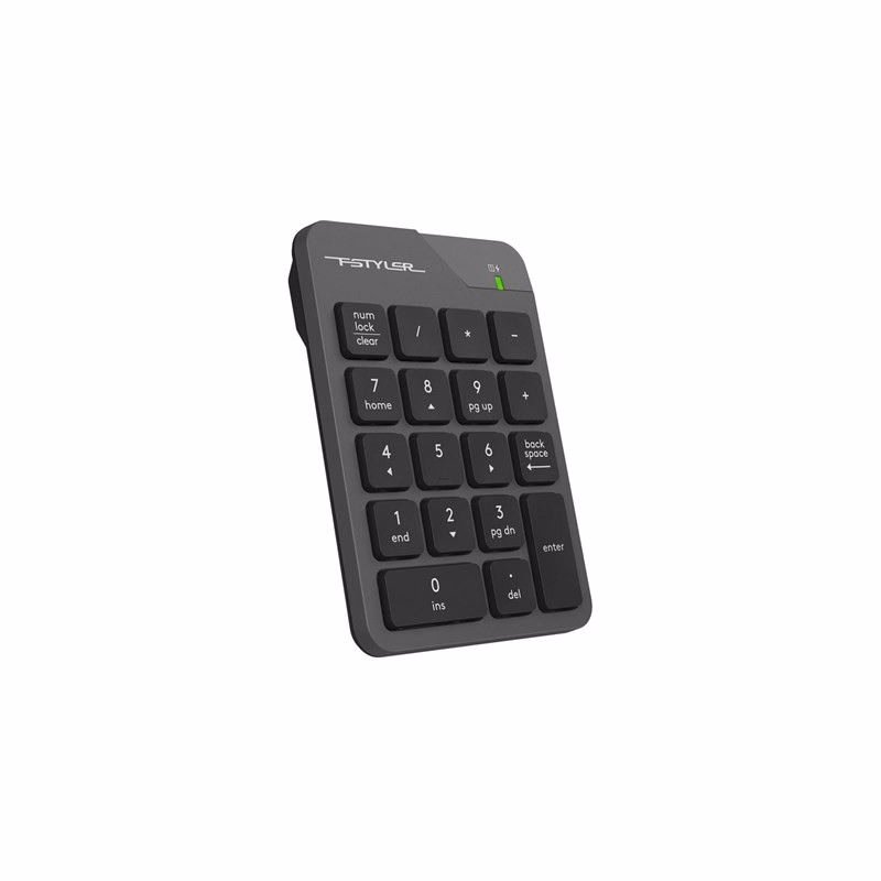 A4tech FSTYLER bezdrôtová numerická klávesnica, USB nano, šedá