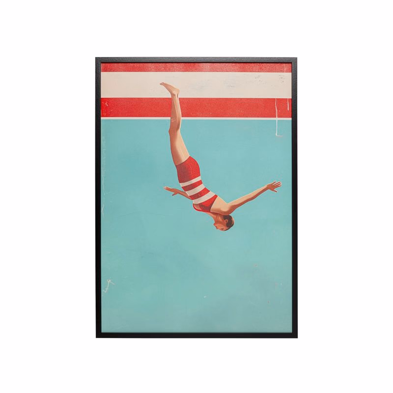 Zarámovaný obraz Jumping Girl Down 103x73cm