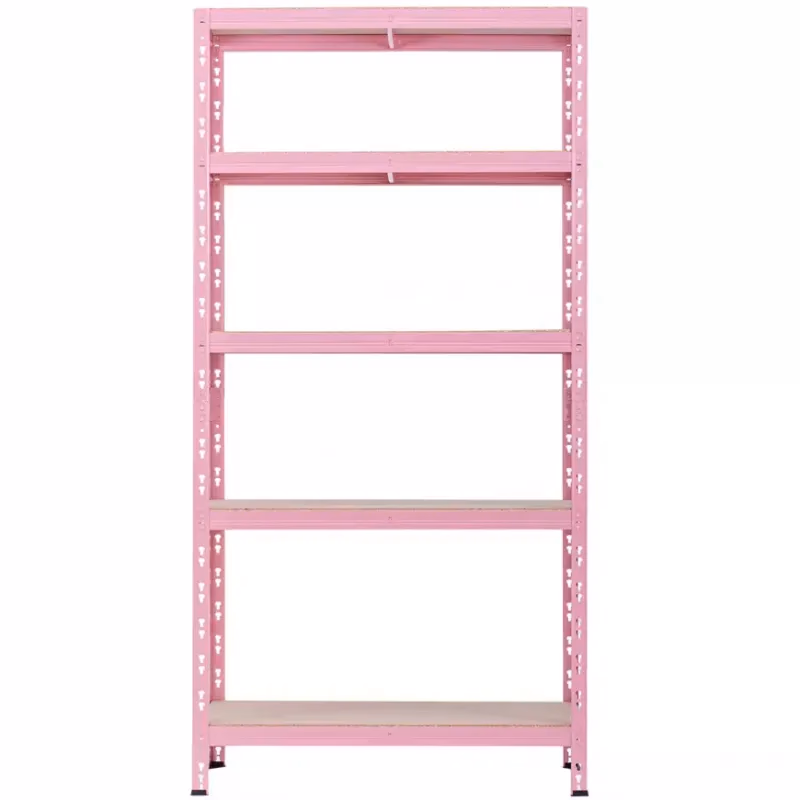 Kovový regál RNDU30-5 ružový 180x90x30cm - 5 políc/175kg