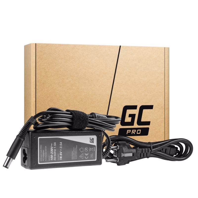 Green Cell PRO Charger / AC adaptér 18.5V 3.5A 65W pre HP 250 G1 255 G1 ProBook 450 G2 455 G2 Compaq Presario CQ56 CQ57 CQ58