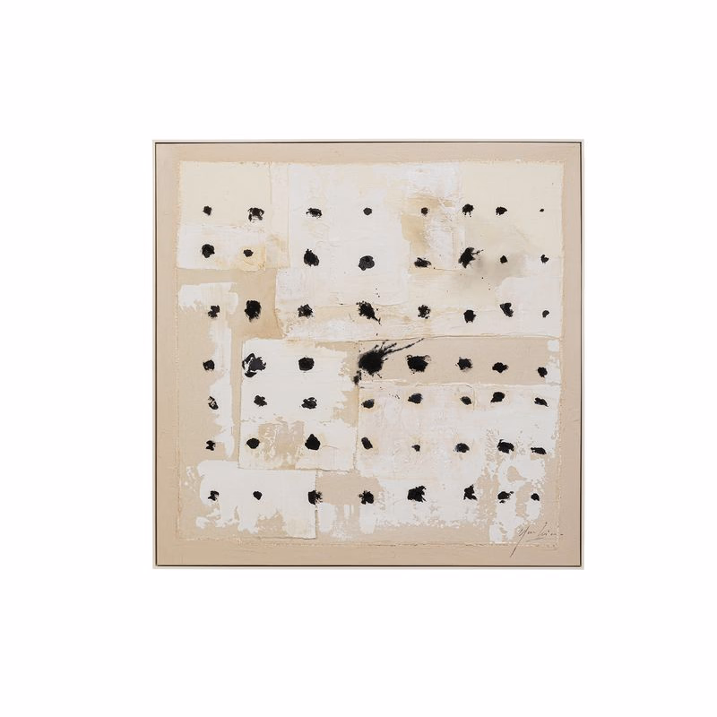 Creative Dots obraz béžový 120x120 cm