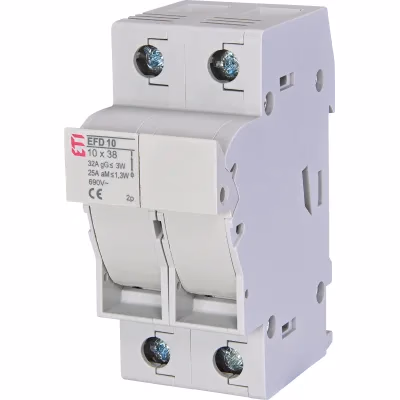 Poistkový odpojovač EFD 10 2-pólový 32A 690V pre CH10 gG/aM (ETI)