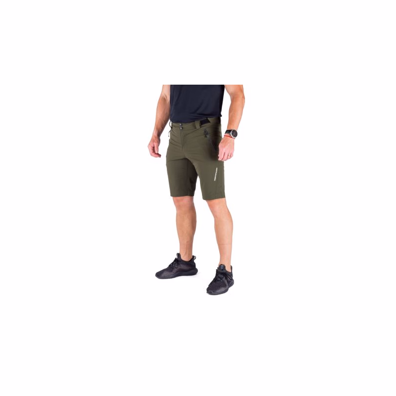 Pánske turistické kraťasy NORTHFINDER ALBRECHT-300darkgreen