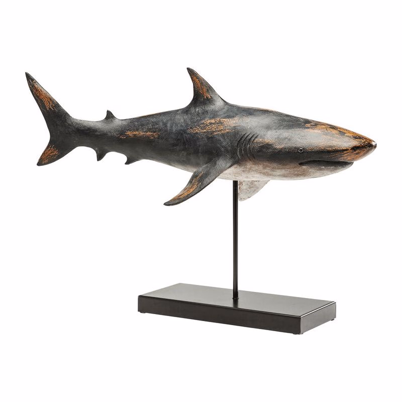 Shark Base dekorácia medená/čierna