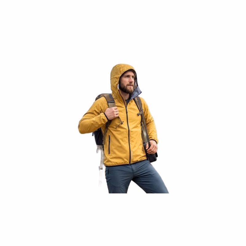 Pánska turistická bunda s kapucňou NORTHFINDER BENEDICTO-520mustard