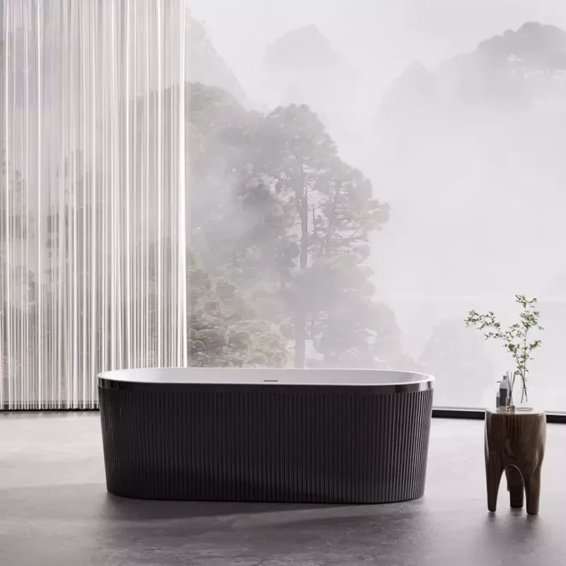 Voľne stojaca vaňa Lux Black 170x80x58